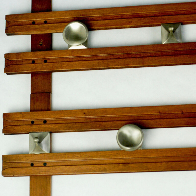 Vintage Italian coat rack in teak "Regolo" by Ico Parisi for Stildomus