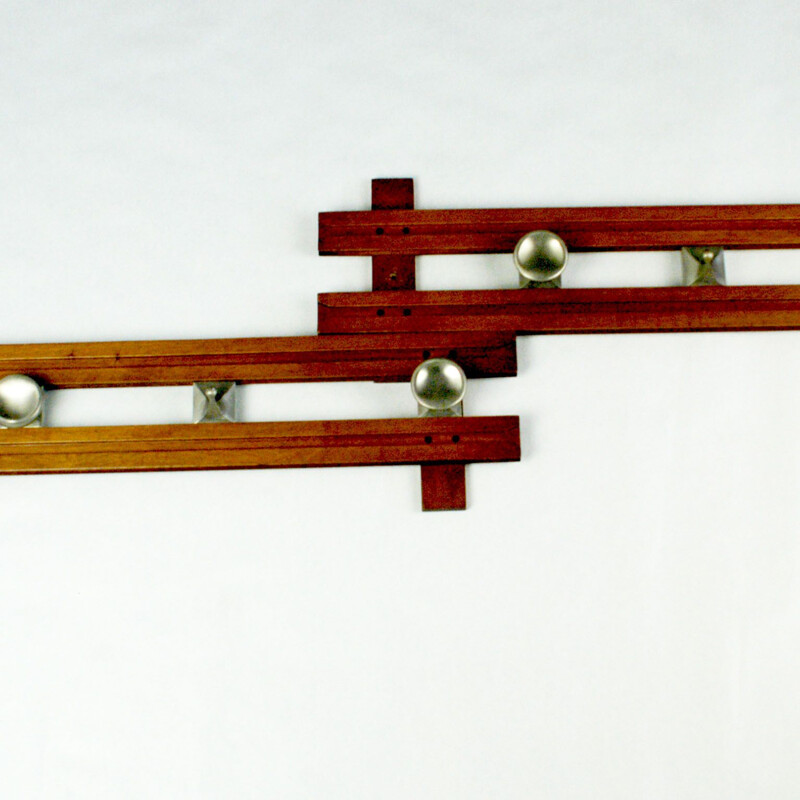 Vintage Italian coat rack in teak "Regolo" by Ico Parisi for Stildomus