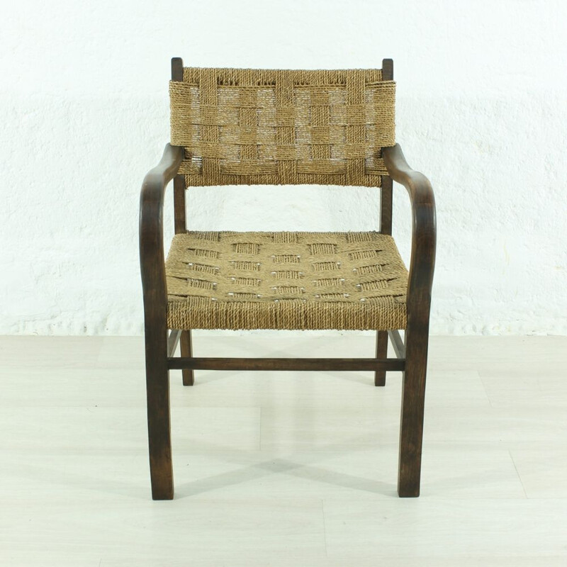 Vintage German armchair in beech wood