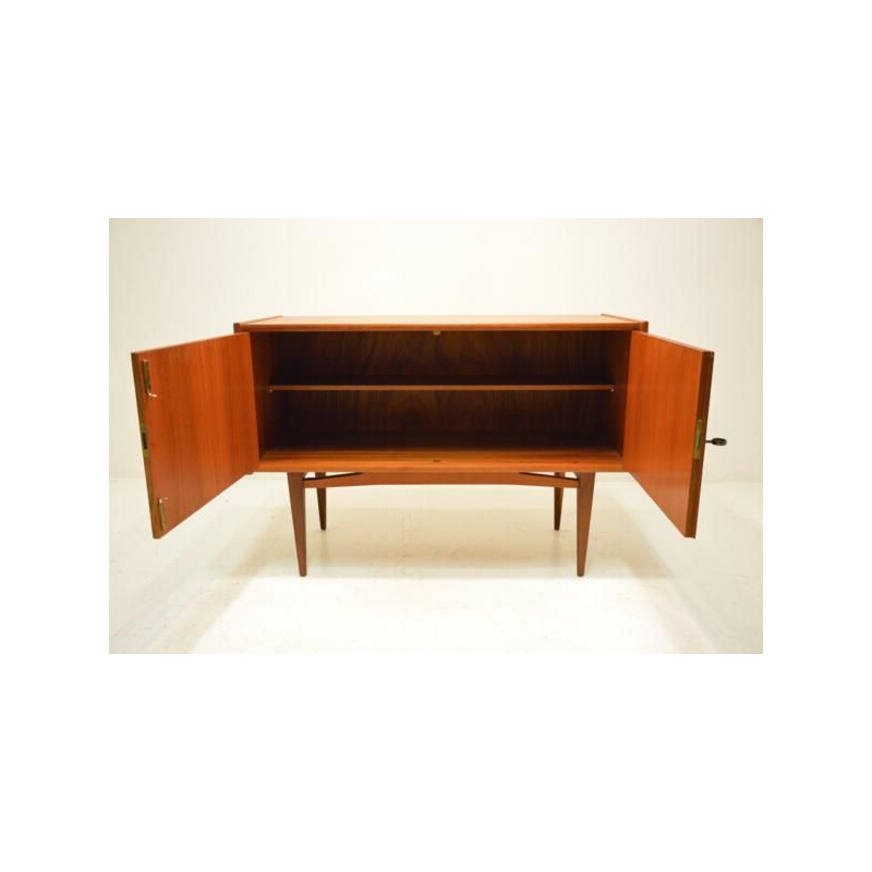 Little vintage scandinavian sideboard in teak 1960