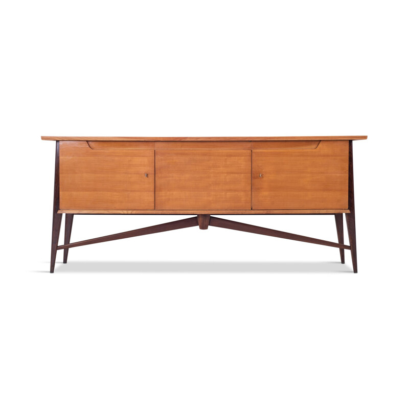 Vintage Two Tone sideboard by De Coene in cherrywood 1950