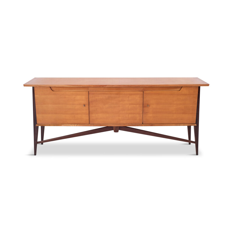 Vintage Two Tone sideboard by De Coene in cherrywood 1950