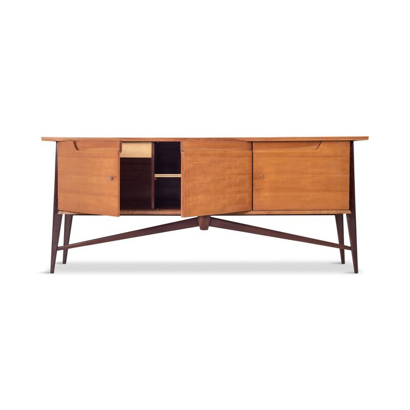 Vintage Two Tone sideboard by De Coene in cherrywood 1950