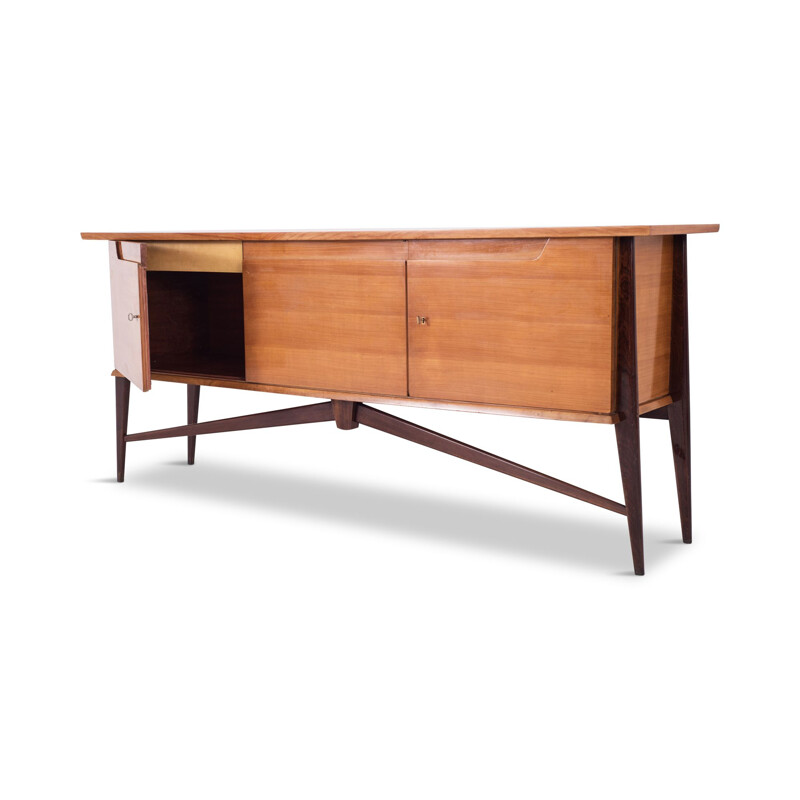 Vintage Two Tone sideboard by De Coene in cherrywood 1950