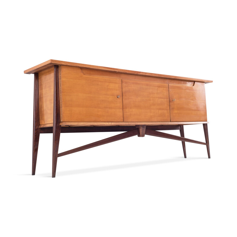 Vintage Two Tone sideboard by De Coene in cherrywood 1950