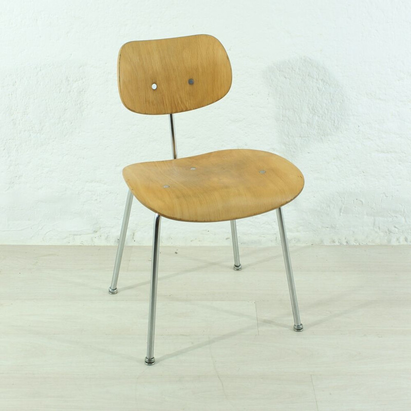 Chaise vintage SE68 allemande pour Wilde & Spieth  en bois de hêtre