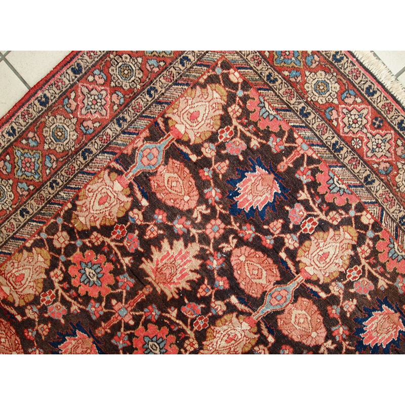 Vintage handmade Persian Bidjar rug