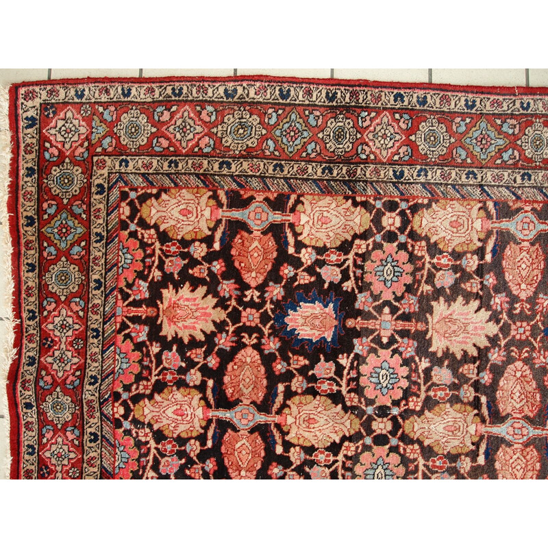 Vintage handmade Persian Bidjar rug