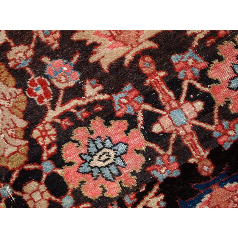 Vintage handmade Persian Bidjar rug