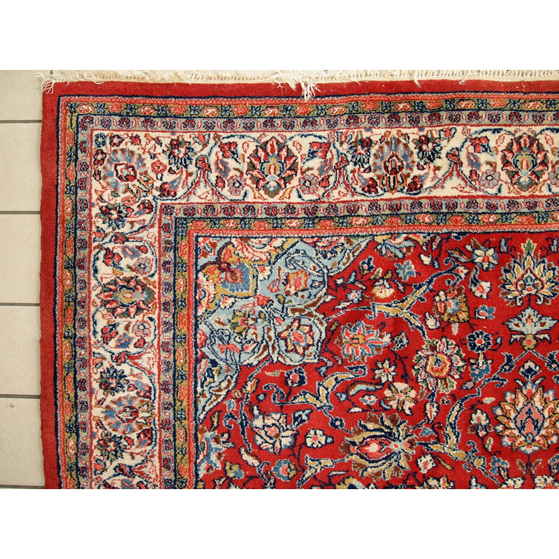 Tapis vintage Persian Sarouk fait à la main