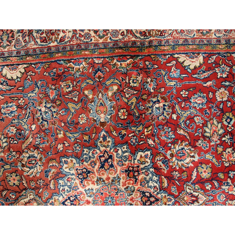 Vintage hand made Persian Sarouk rug