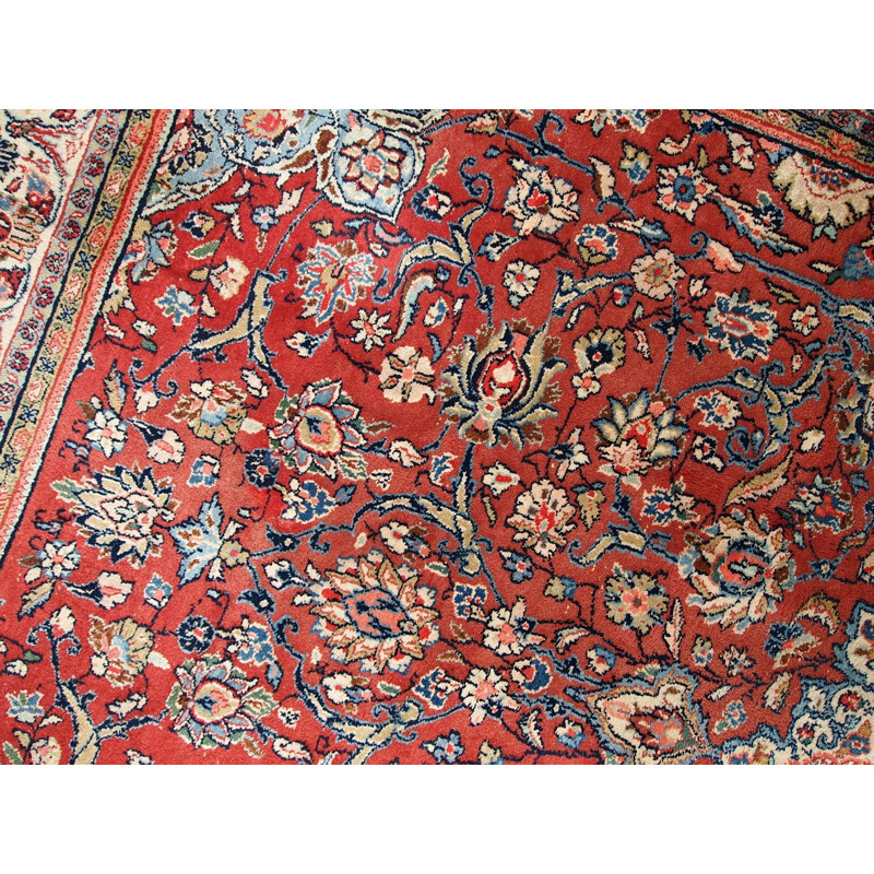 Vintage hand made Persian Sarouk rug