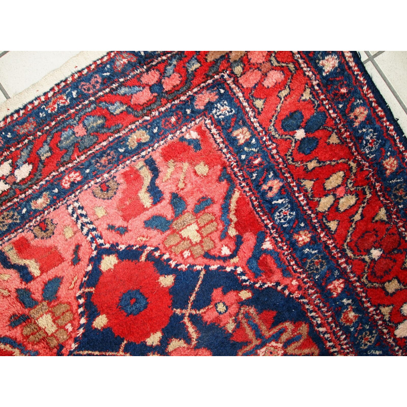 Vintage handmade Persian Hamadan rug