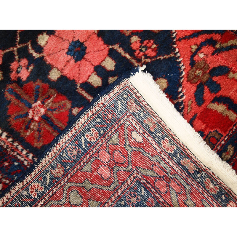 Vintage handmade Persian Hamadan rug