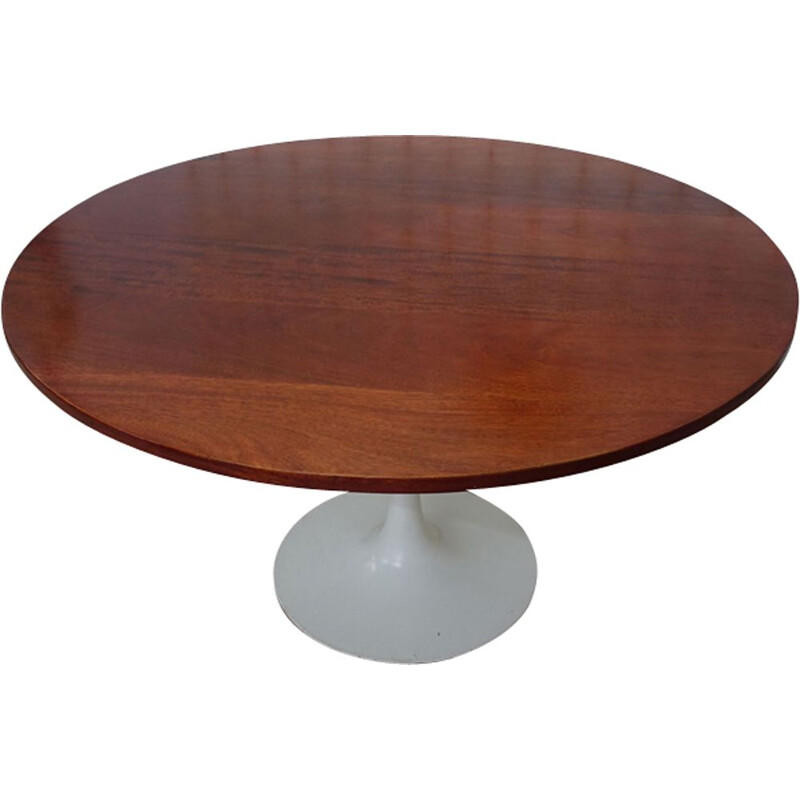 Vintage round table Tulip foot by Maurice Burke for Arkana