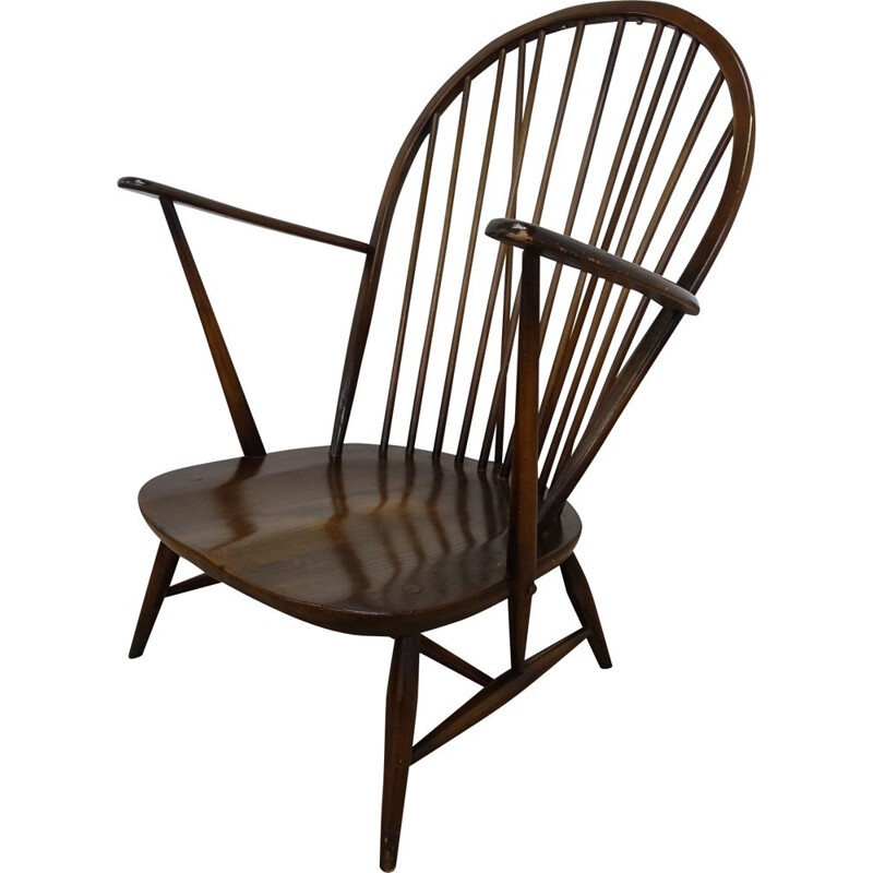 Vintage Windsor grandfather armchair by Ercol