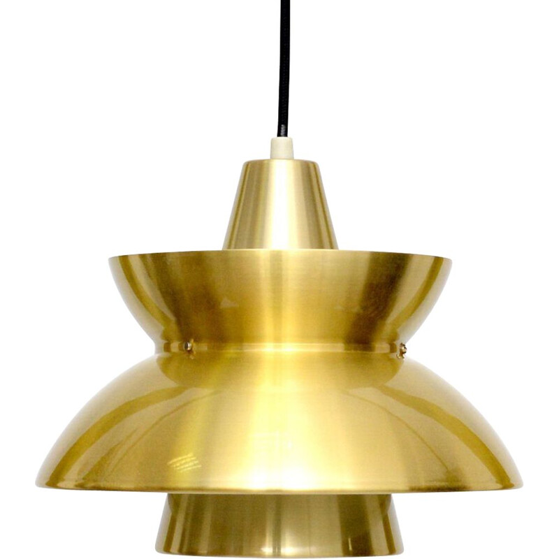 Vintage pendant lamp in brass "Søværnspendel" by Jorn Utzon for Nordisk Solar