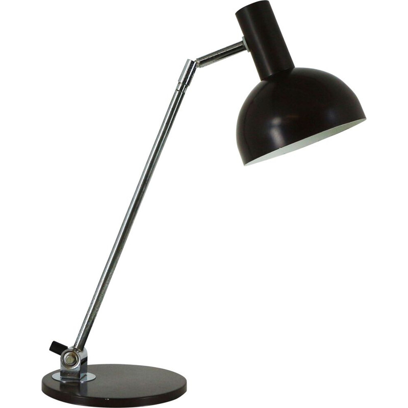 Vintage dark brown adjustable lamp by Hala Zeist