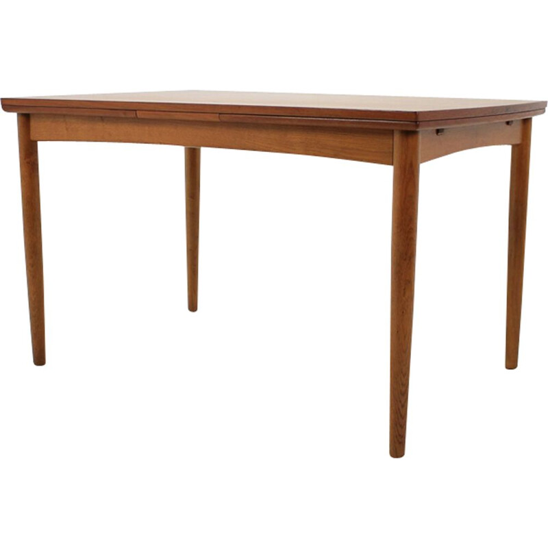 Table vintage danoise en teck extensible 1960