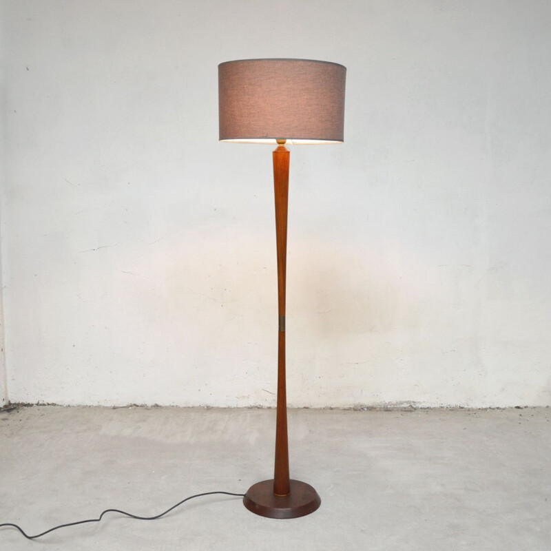 Vintage Danish floor lamp in teak
