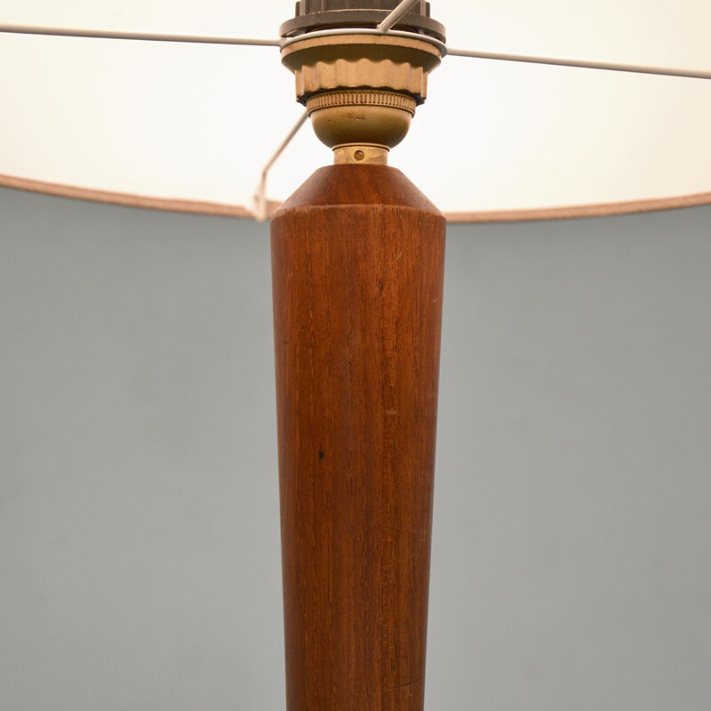 Lampadaire vintage danois en teck