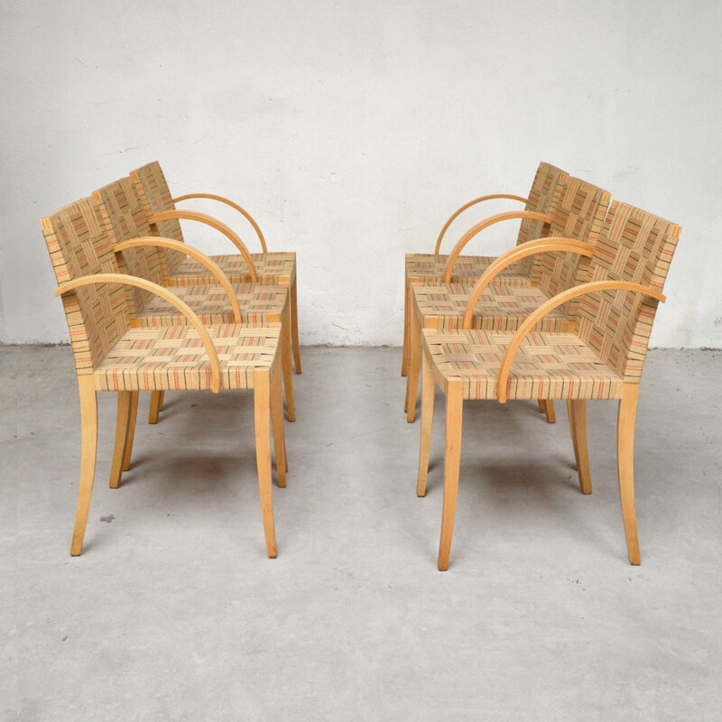 Set of 6 vintage German chairs by Thonet