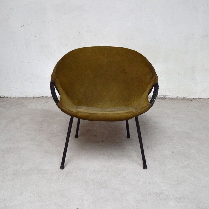 Vintage German "Circle" armchair by Lusch Erzeugnis