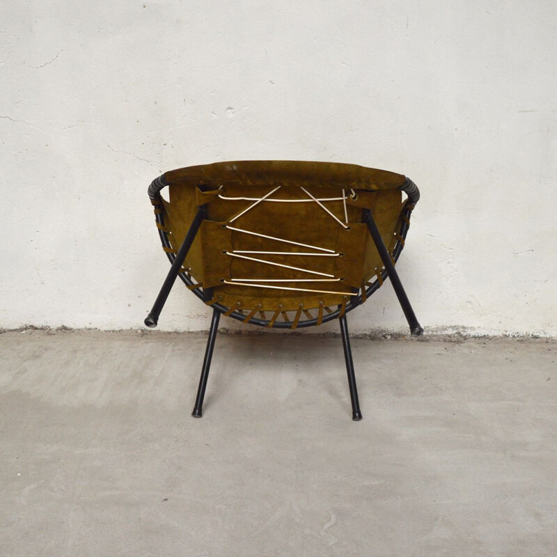 Vintage German "Circle" armchair by Lusch Erzeugnis