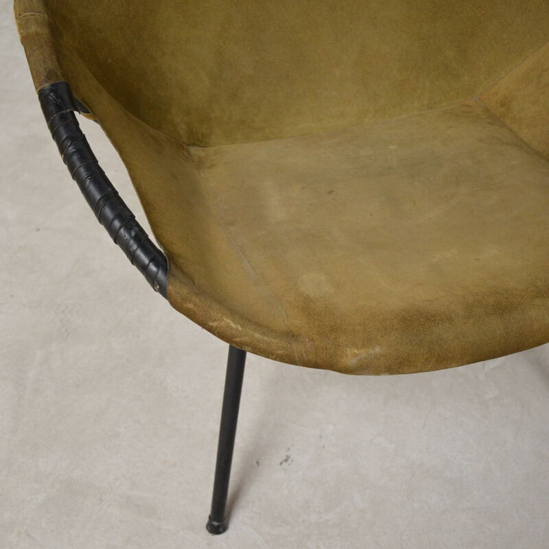 Vintage German "Circle" armchair by Lusch Erzeugnis