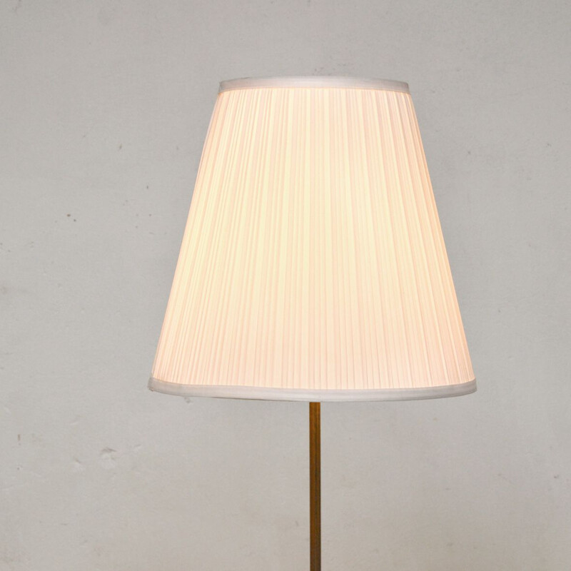 Lampadaire vintage scandinave tripode blanc