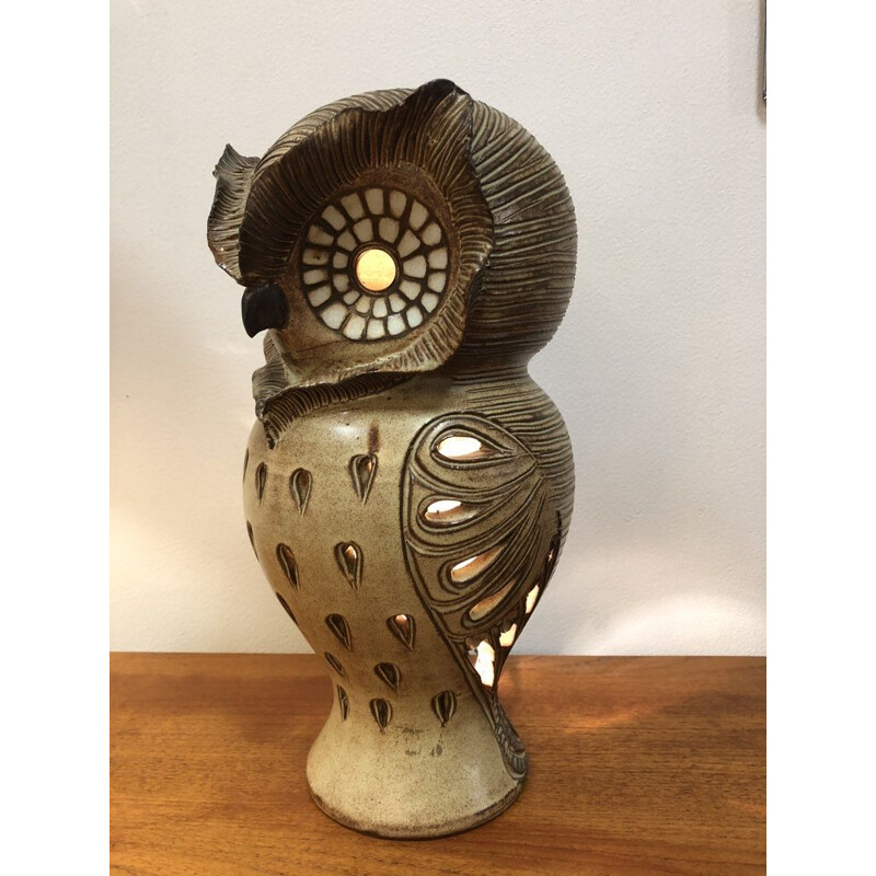 Vintage French lamp in ceramic by Vallauris