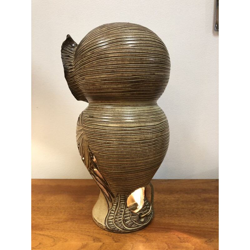 Vintage French lamp in ceramic by Vallauris