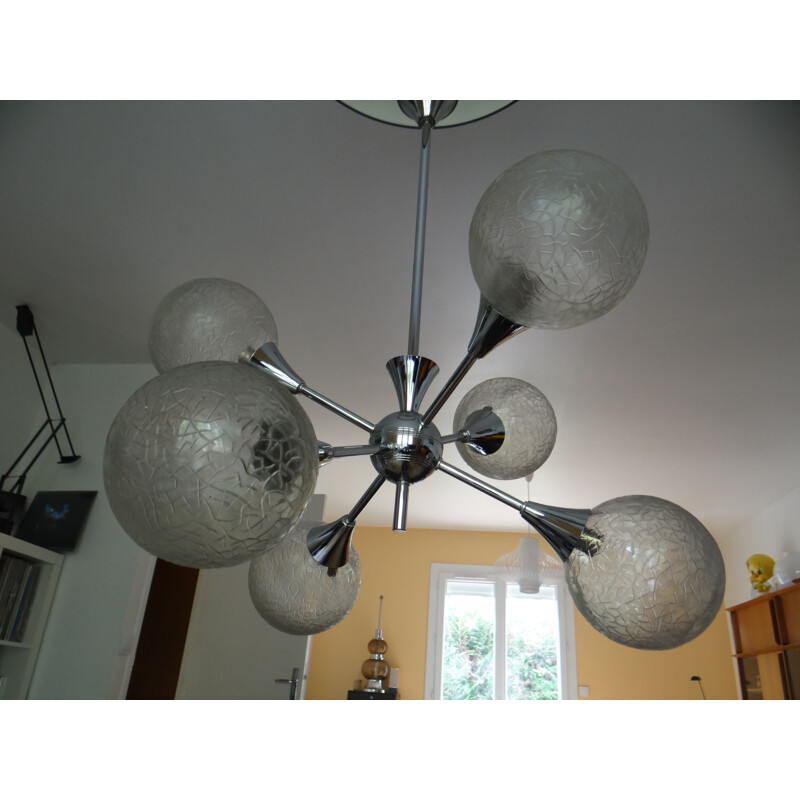 Vintage French chandelier sputnik