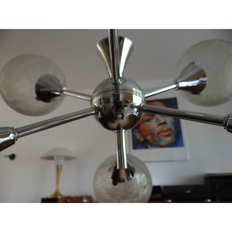 Vintage French chandelier sputnik