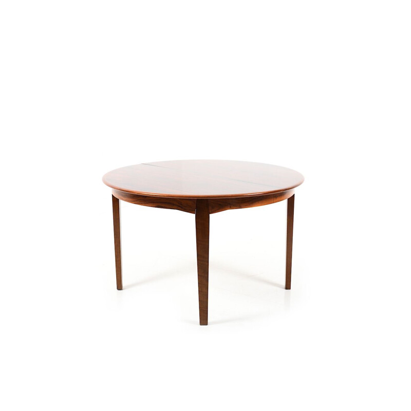 Vintage round Danish dining table in rosewood