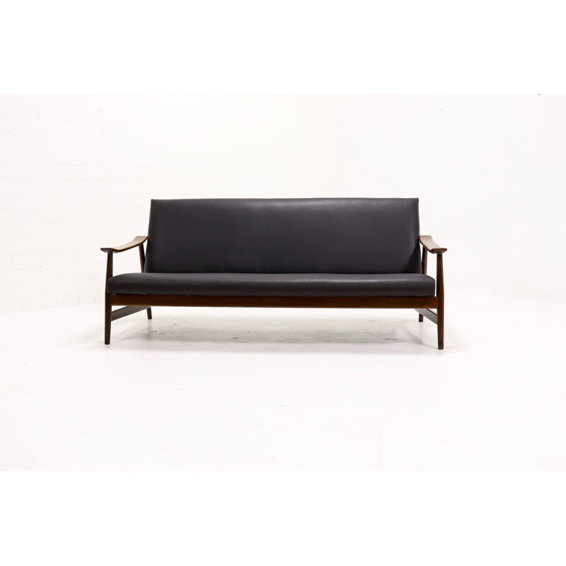 Vintage Danish 3-seater sofa in teak