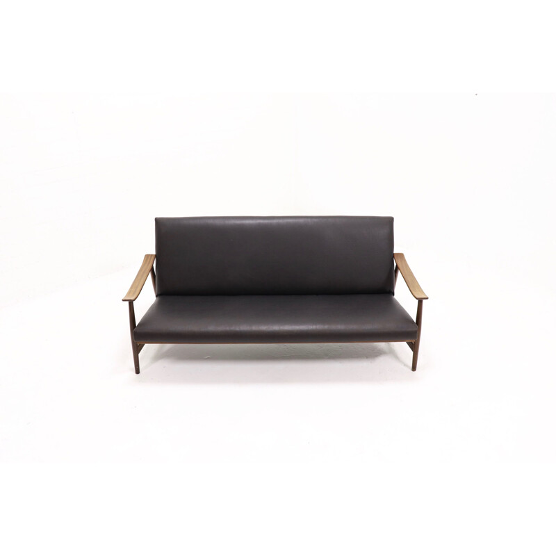 Vintage Danish 3-seater sofa in teak