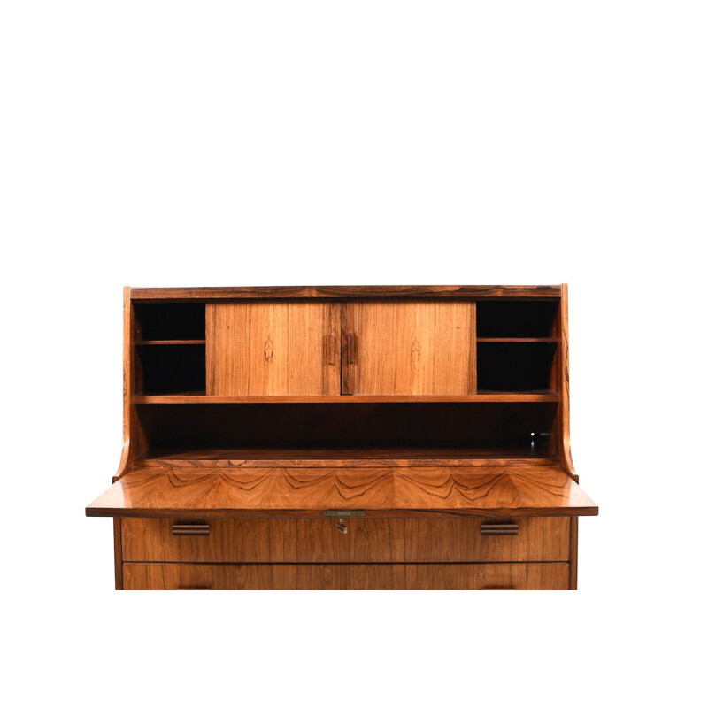 Vintage Danish secretary in rosewood