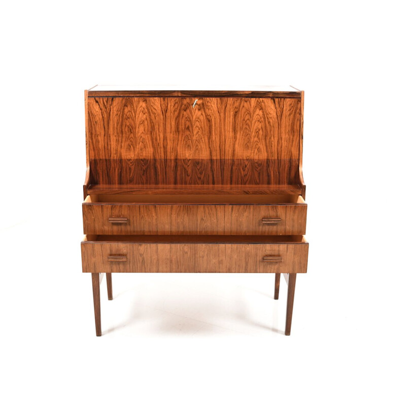 Vintage Danish secretary in rosewood