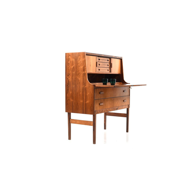 Vintage Danish secretary in rosewood