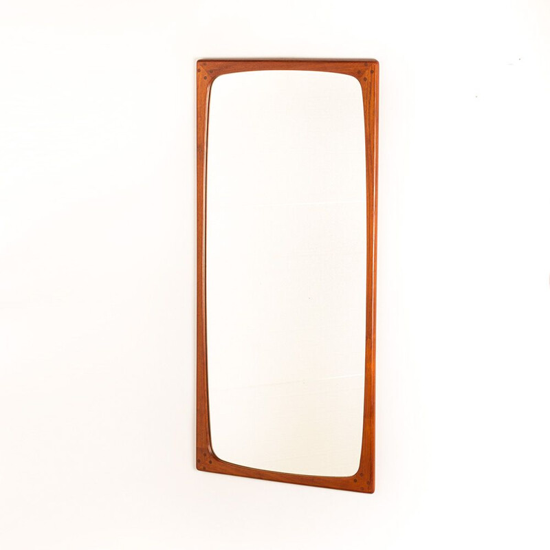 Vintage Danish teak mirror by Aksel Kjersgaard