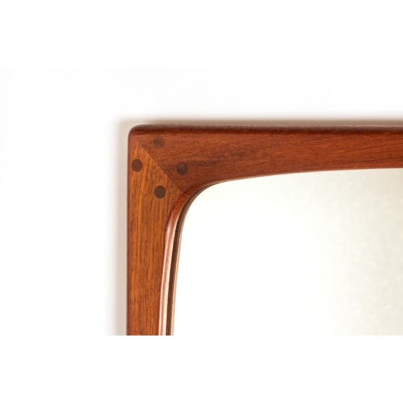 Vintage Danish teak mirror by Aksel Kjersgaard