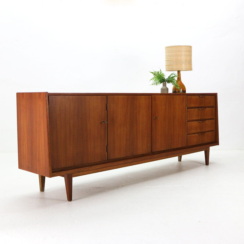 Vintage scandinavian style sideboard in teak