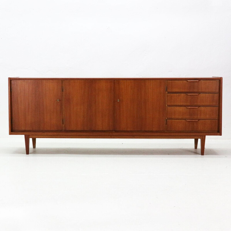 Vintage scandinavian style sideboard in teak