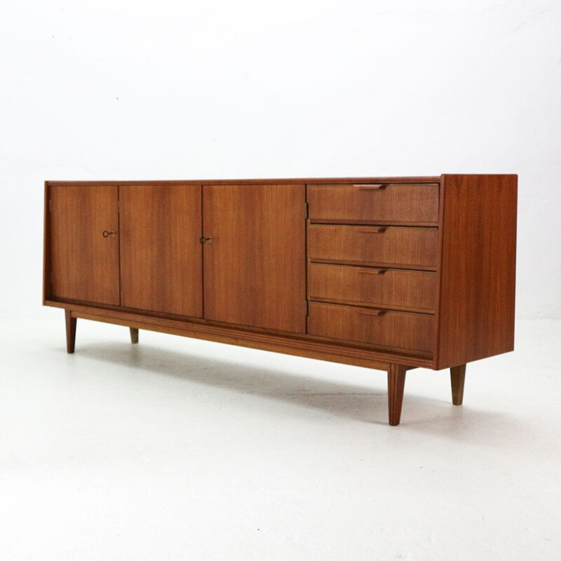 Vintage scandinavian style sideboard in teak