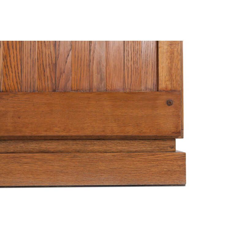 Vintage geometric sideboard in oak