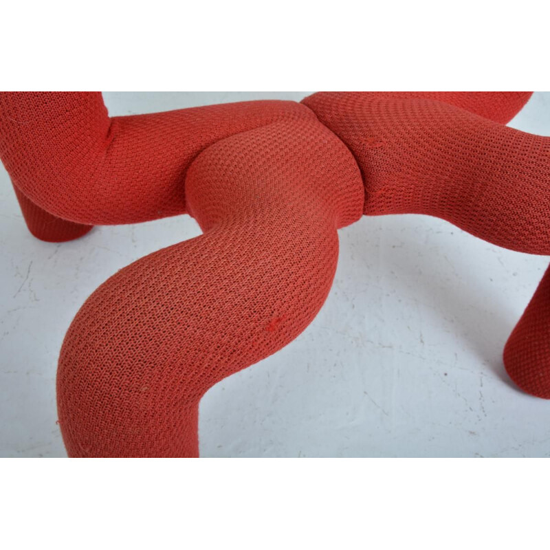 Vintage red Extrem armchair by Terje Ekstrom