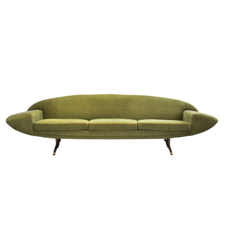 Vintage green 3-seater sofa "Capri" by Johannes Andersen for Trensum