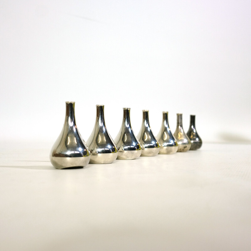 Set of 4 vintage candlesticks by Jens Quistgaard for Dansk