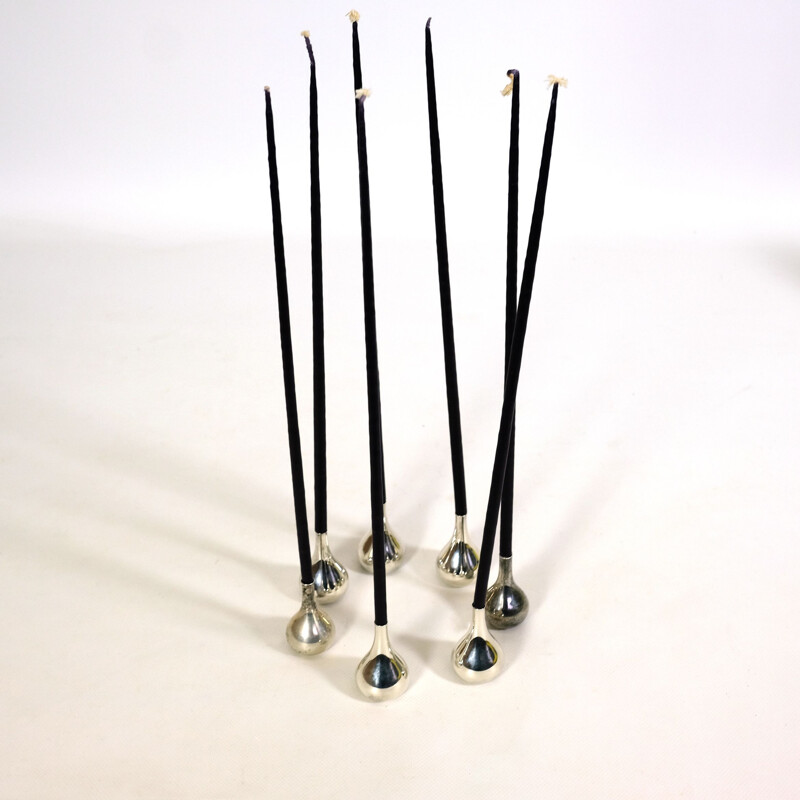 Set of 4 vintage candlesticks by Jens Quistgaard for Dansk